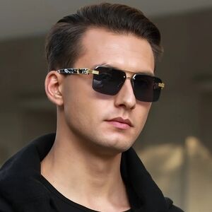 Stylish Black and Gold Sunglasses